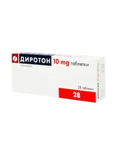 Диротон 10 мг х28 таблетки Gedeon