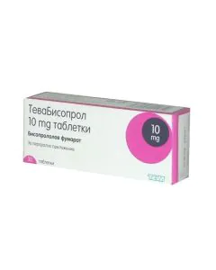 Тевабисопрол 10 мг х30 таблетки Teva