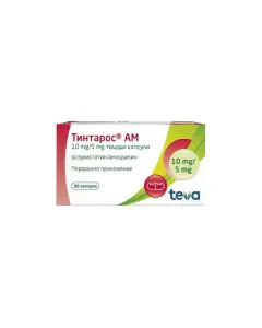 Тинтарос АМ 10 мг/5 мг х30 капсули Teva