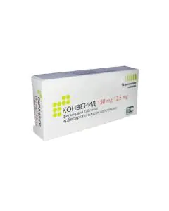 Конверид 150 мг/12.5 мг х14 таблетки Medochemie