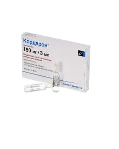 Кордарон 150 мг/3 мл 6 ампули х3 мл Sanofi