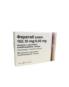 Феретаб комп 152.10 мг/0.5 мг х30 капсули Gerot