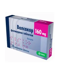 Валсакор 160 мг х28 таблетки KRKA
