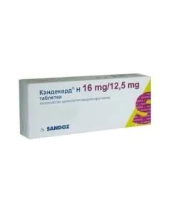 Кандекарт Н 16 мг/12.5 мг х28 таблетки Sandoz