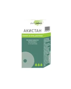 Акистан капки за очи 50 мкг/мл х2.5 мл Pharma Select