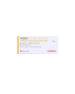 Лодоз 2.5 мг/6.25 мг х30 таблетки Merck