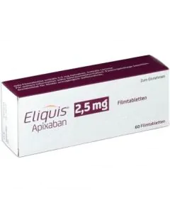 Еликвис 2.5 мг х60 таблетки Pfizer