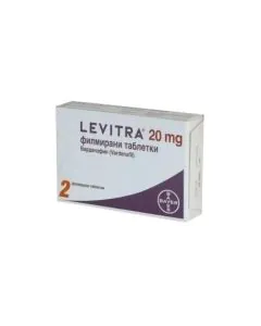 Левитра 20 мг х2 таблетки Bayer