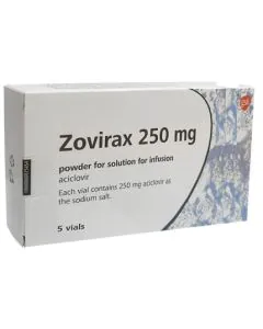 Зовиракс I.V. прах за инфузионен разтвор 250 мг х5 ампули GlaxoSmithKline