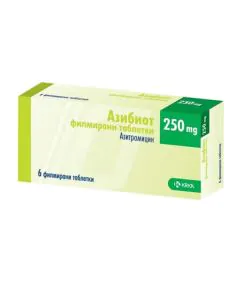 Азибиот 250 мг х6 таблетки KRKA