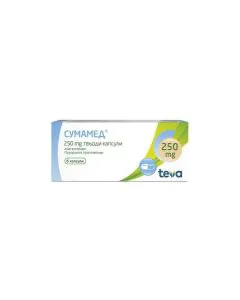 Сумамед 250 мг х6 капсули Teva