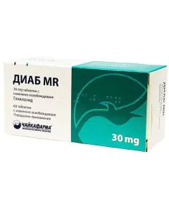 Диаб MR 30 мг х60 таблетки Чайкафарма