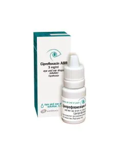 Ципрофлоксацин ABR капки за очи и учи 3 мг/мл х5 мл Antibiotic