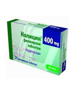 Нолицин 400 мг х20 таблетки KRKA