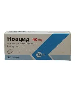 Ноацид 40 мг х28 таблетки Egis