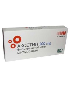 Аксетин 500 мг х10 таблетки Medochemie