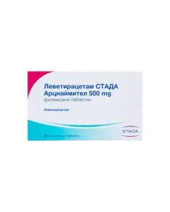 Леветирацетам 500 мг х30 таблетки Stada