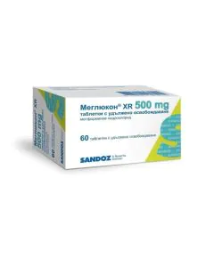 Меглюкон XR 500 мг х60 таблетки Sandoz