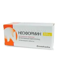 Неоформин 500 мг х60 таблетки Neobalkanika