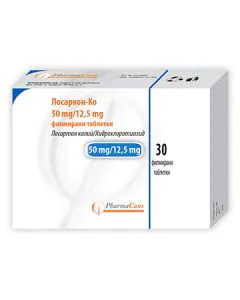Лосаркон Ко 50 мг/12.5 мг х30 таблетки PharmaCons