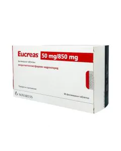 Еукреас 50 мг/850 мг х60 таблетки Novatis