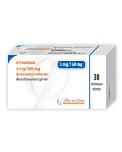 Амвалкон 5 мг/160 мг х30 таблетки Pharmacons