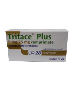 Тритейс Плюс 5 мг/25 мг х28 таблетки Sanofi