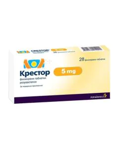 Крестор 5 мг х28 таблетки AstraZeneca