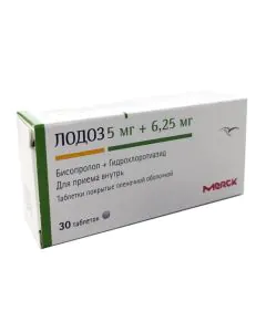 Лодоз 5 мг/6.25 мг х30 таблетки Merck