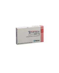 Теветен 600 мг х28 таблетки Mylan