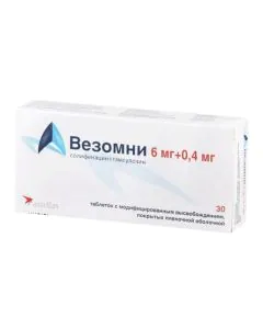 Везомни 6 мг/0.4 мг х30 таблетки Astellas