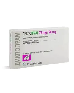Диклопрам 75 мг/20 мг х30 капсули PharmaSwiss