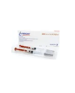 Клексан инжекционен разтвор 8000 IU (80 мг)/0.8 мл 6 спринцовки х0.8 мл Sanofi