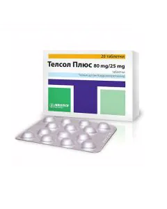 Телсол Плюс 80 мг/25 мг х28 таблетки Inbiotech