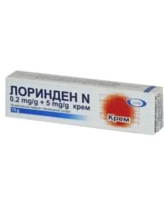 Лоринден N крем 0.2 мг/5 мг/г х15 г Pharmaceutical