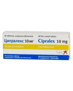 Ципралекс 10 мг х28 таблетки Lundbeck